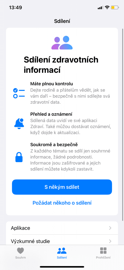 Informace můžete také sdílet