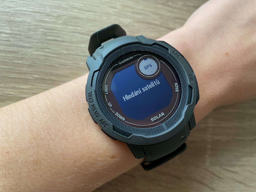 Hledání satelitů při použití GPS