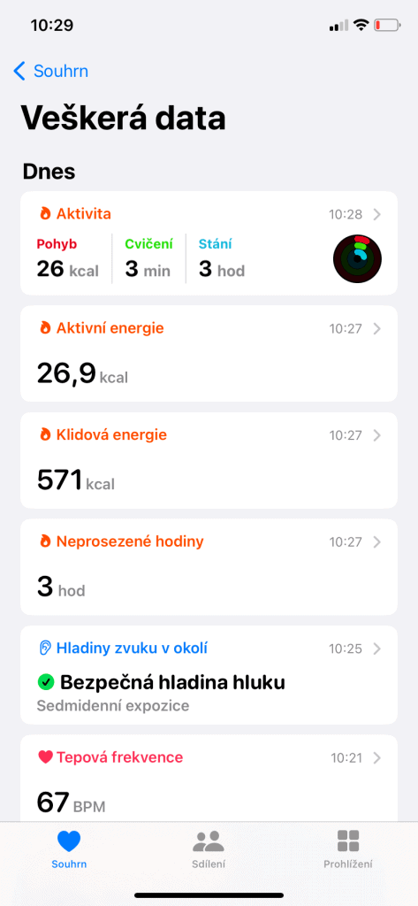 Podrobné informace o vašem zdraví