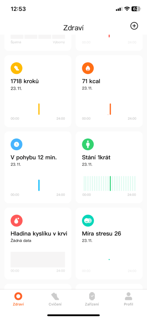 Informace jsou přehledně uspořádány