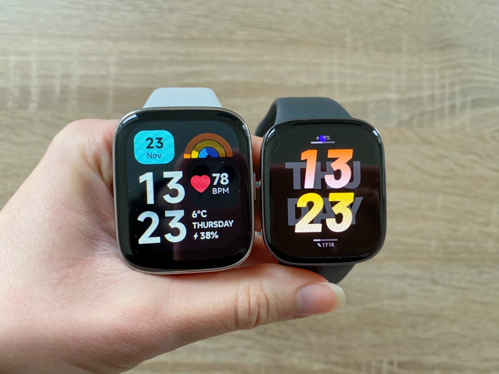 Porovnání Redmi Watch 3 a Watch 3 Active