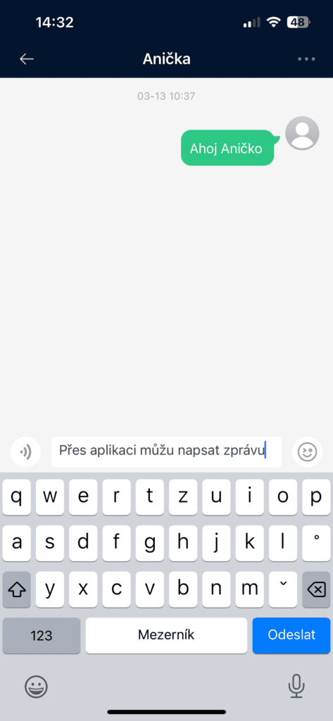 Možnost odeslání emoji