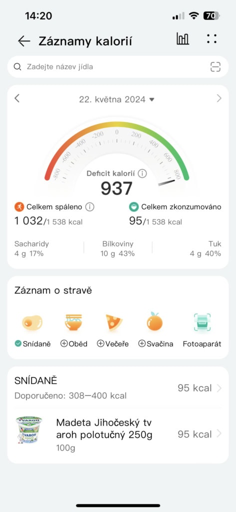 Více dat najdete v aplikaci