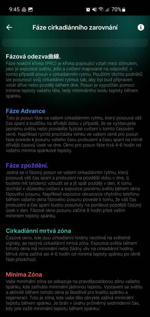 Popis fází je samozřejmě k dispozici