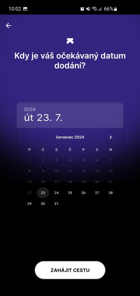 Datem dodání je myšleno datum početí