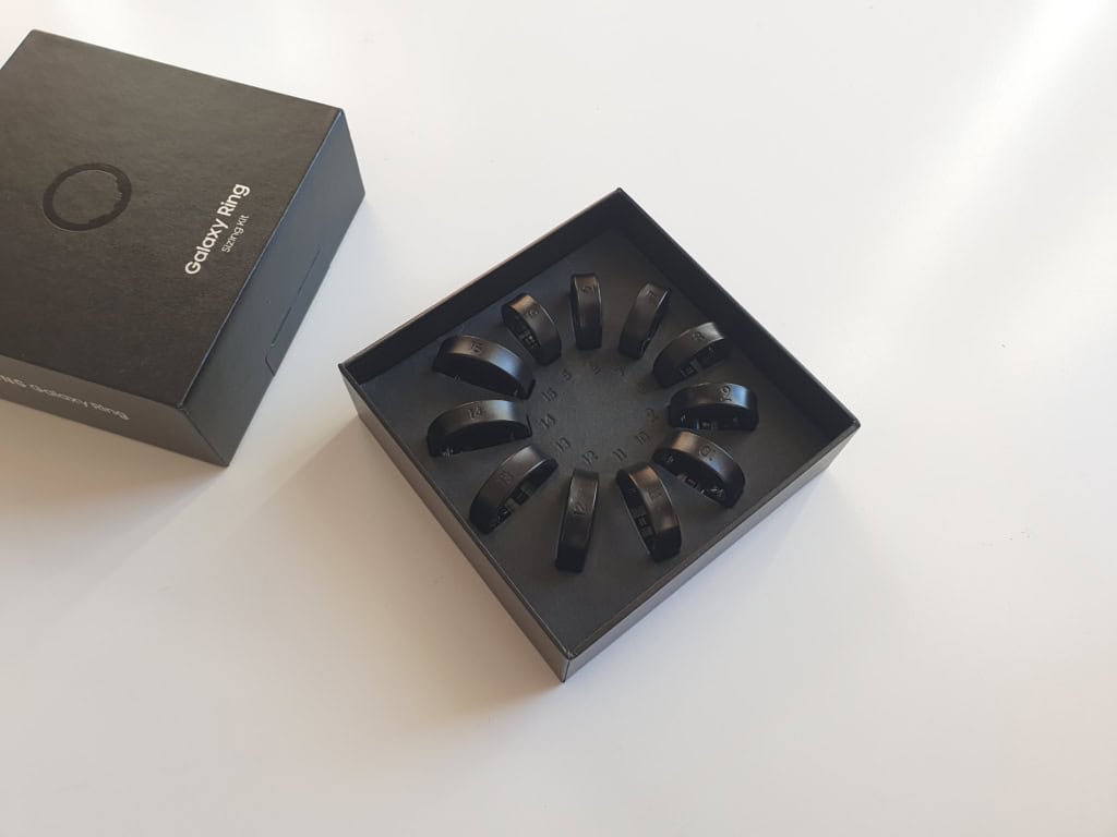 Makety všech dostupných velikostí Samsung Galaxy RIng