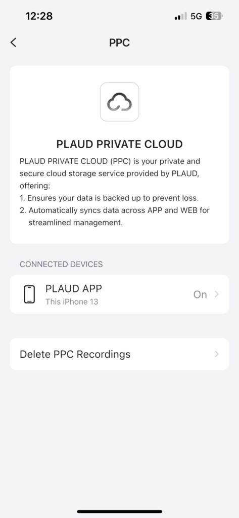 Zapnutí synchronizace s cloudem