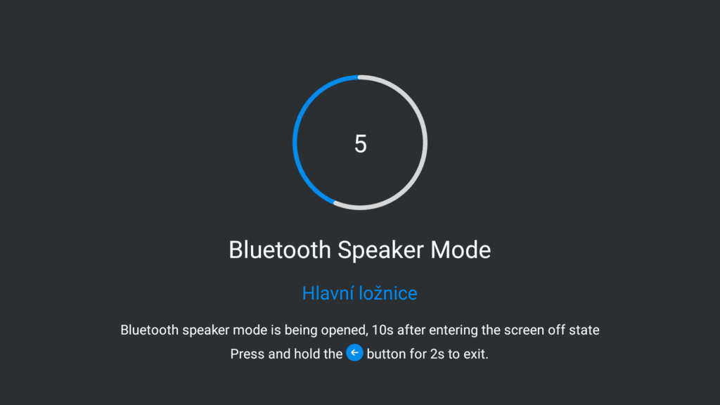 Snadné přepnutí do režimu Bluetooth reproduktoru