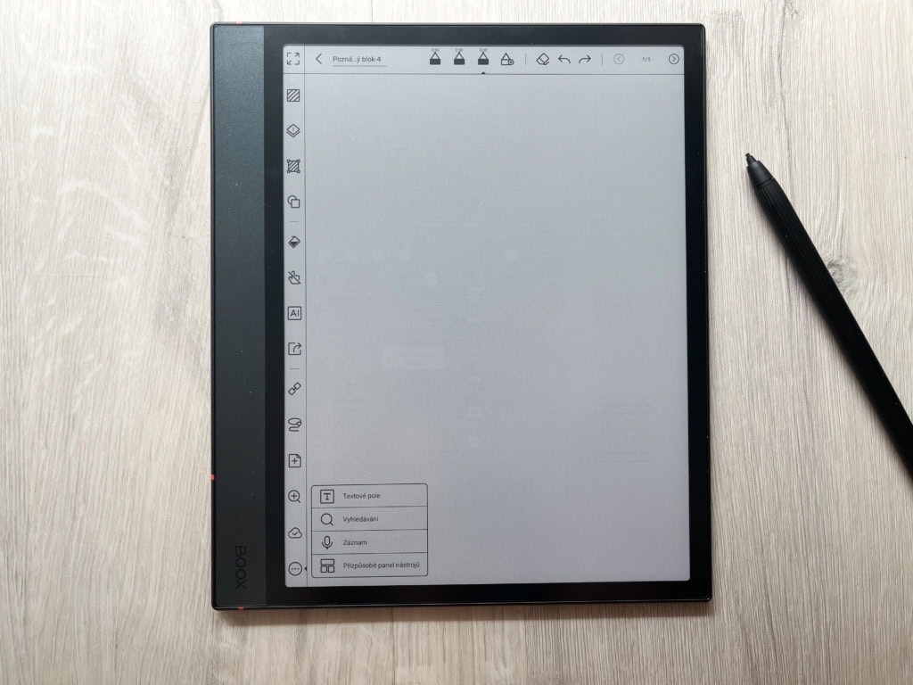 Vložení textového pole