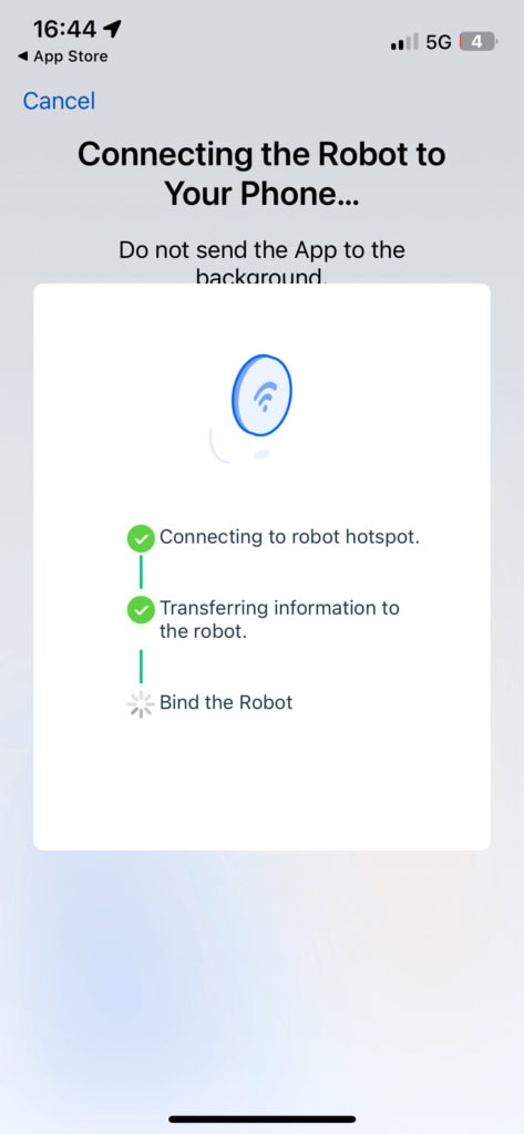 Prvotní připojování k domácí Wi-Fi