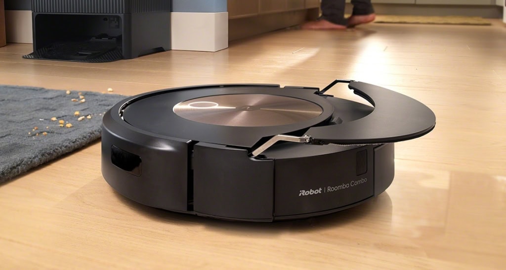 Vysavače Roomba využívají mop na mechanickém ramenu