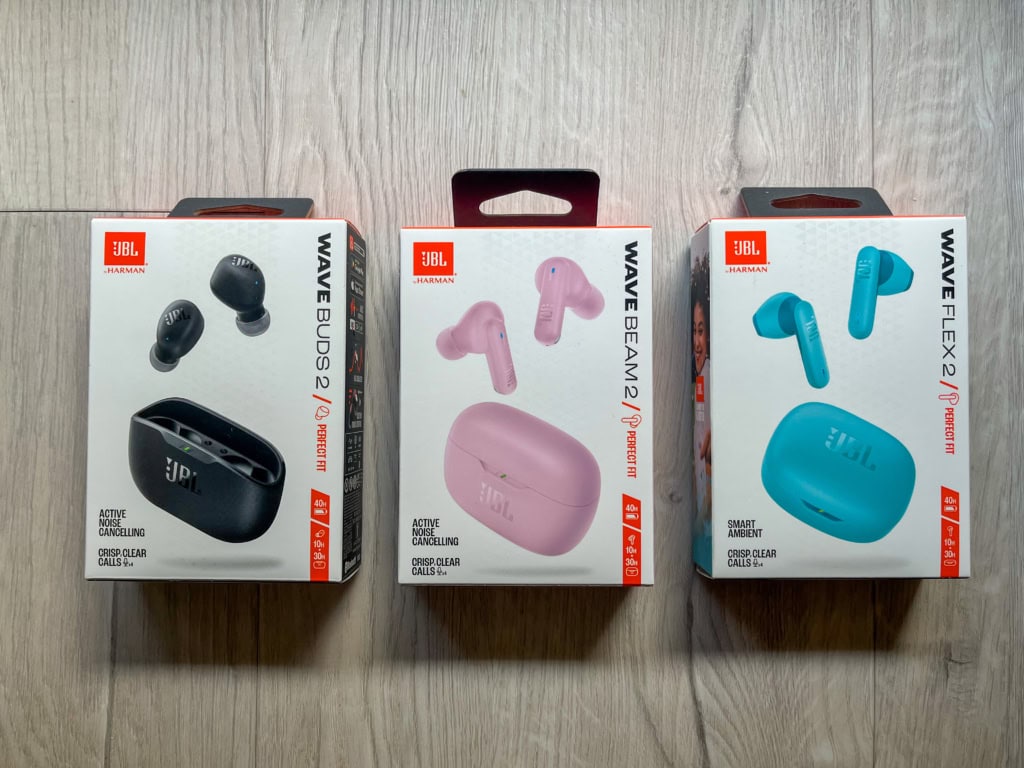 Balení sluchátek JBL Wave 2