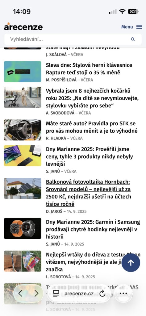 Výchozí stav průhlednosti lze pozorovat na adresním řádku