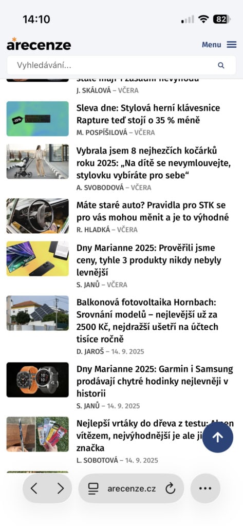 Varianta adresního řádku se sníženou průhledností.