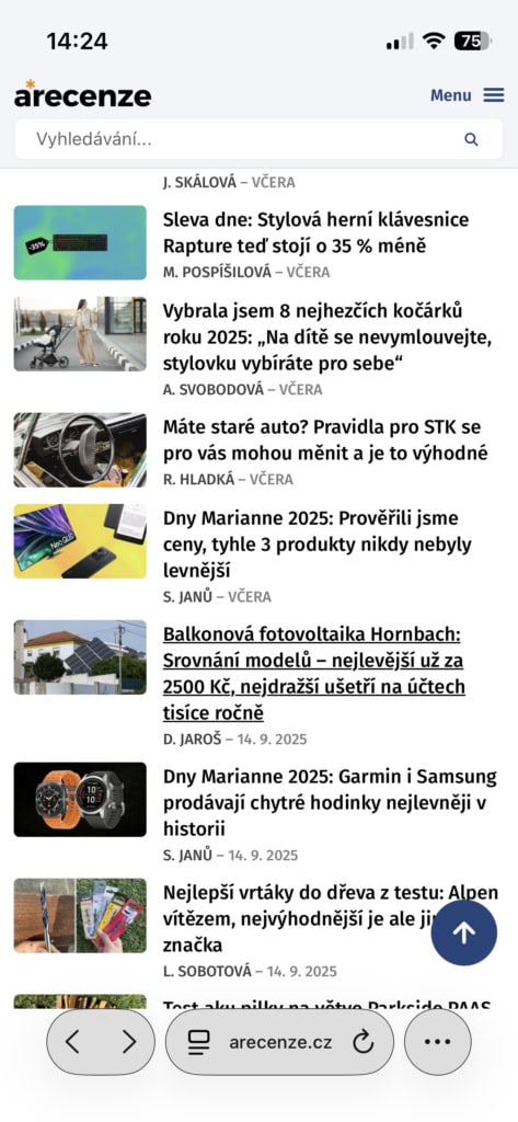 Takto vypadá adresní řádek se sníženou průhledností a vysokým kontrastem.