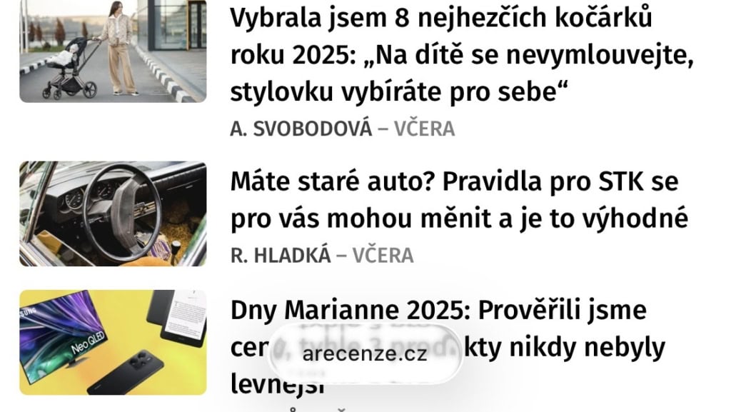 Kompaktní adresní řádek.