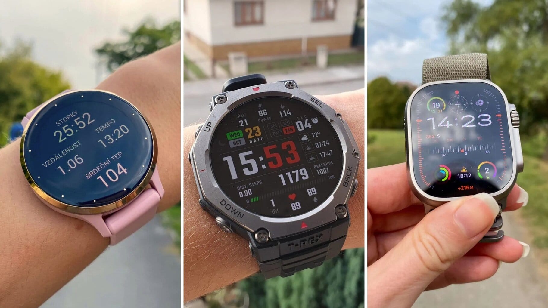 Apple Watch, Garmin, nebo Amazfit? Které hodinky nejlépe změří srdeční tep
