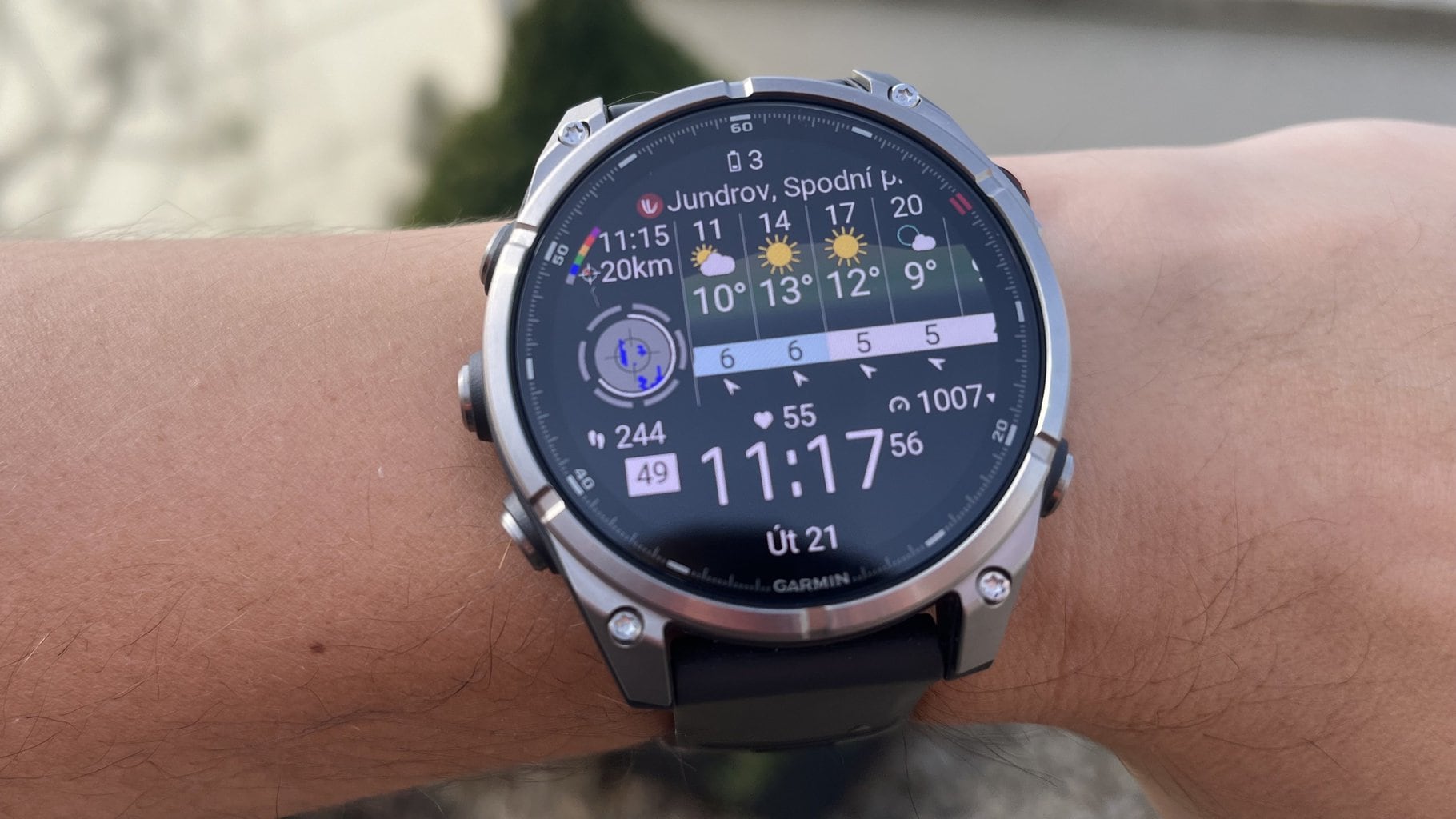 Na hodinkách Garmin je nově k dispozici nejlepší předpověď počasí od Windy