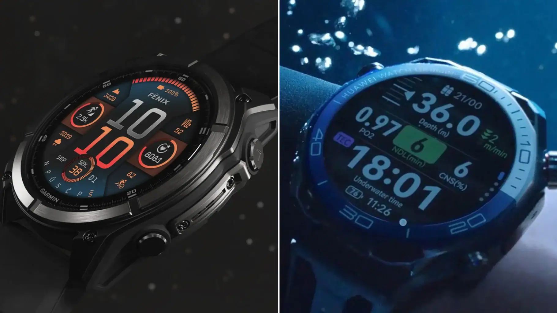 Garmin Fénix 8 Pro vs. Huawei Watch Ultimate 2: i Čína umí skvělé hodinky