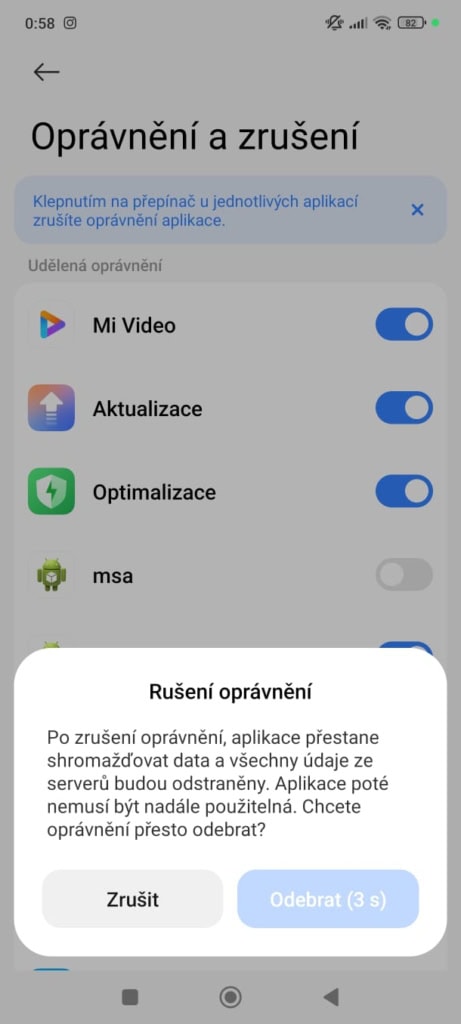 MSA deaktivujte (Foto: Stanislav Janů)