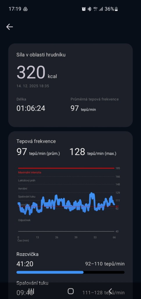 Záznam silového tréninku. Foto: Martin Dajča