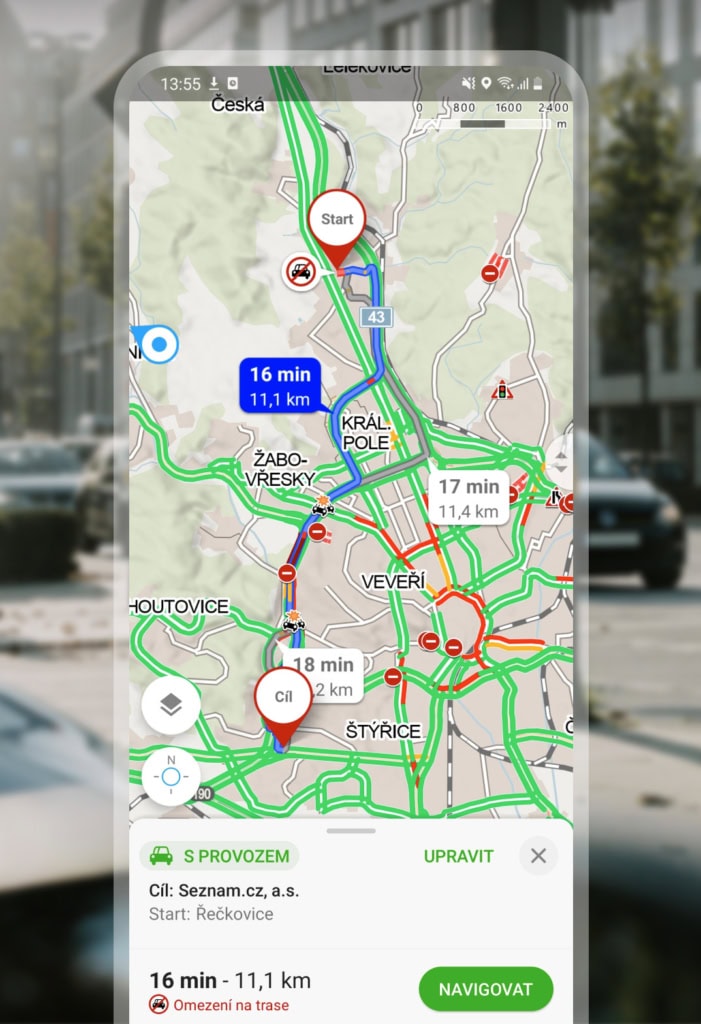 Oblíbené Mapy.com (Foto: Oficiální materiály vývojáře)