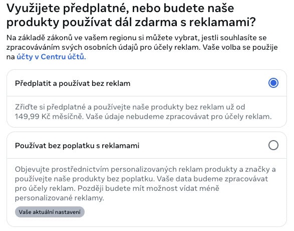 Placený Facebook lze používat již nyní. Za 199 Kč/měsíc z něj lze odstranit reklamy. (Foto: Stanislav Janů)