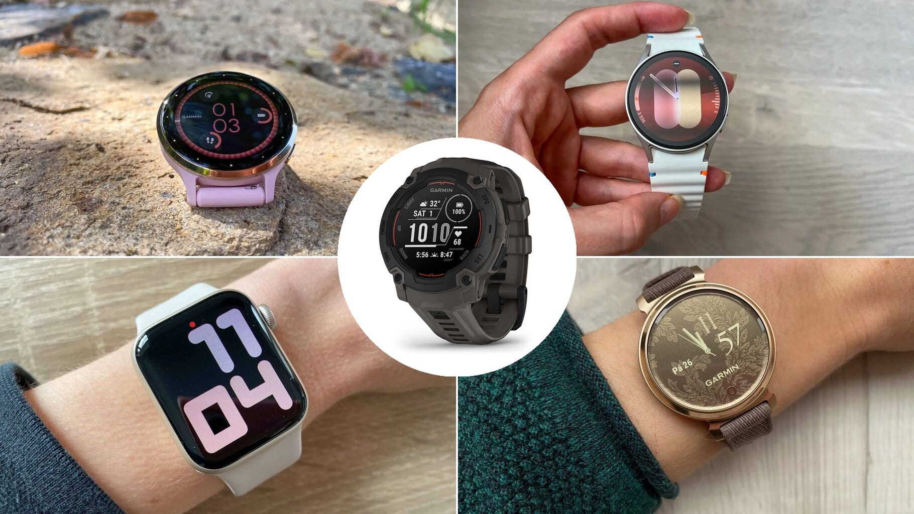 Nejlepší malé chytré hodinky z našich testů: Kromě Garminu nechybí ani Samsung a Apple