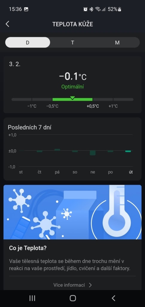Teplota pokožky. Foto: Martin Dajča