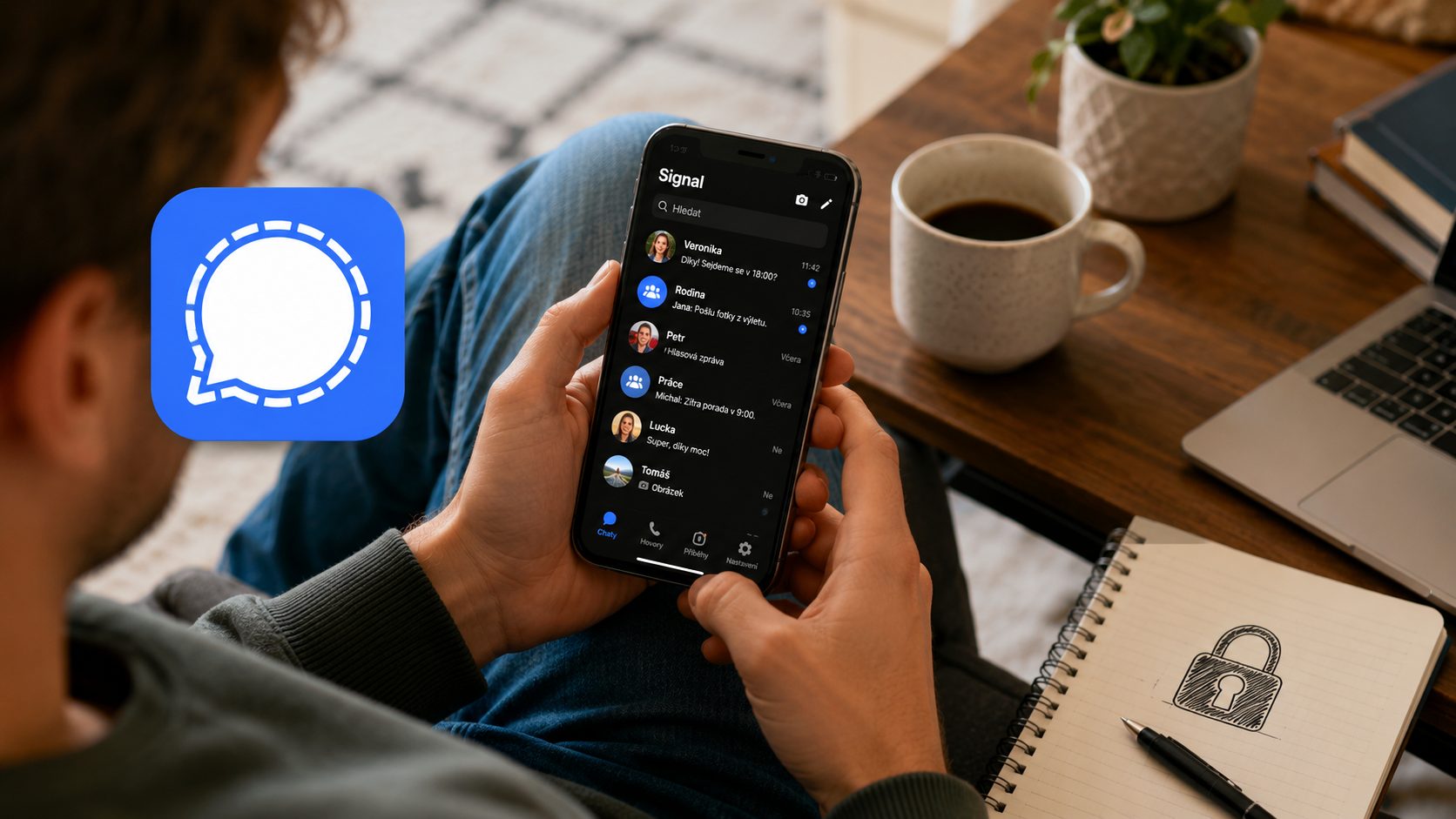 Kašlu na WhatsApp i Messenger. Našel jsem tuhle aplikaci, která funguje bez reklam, šifruje zprávy a líbí se mi o 90 % víc