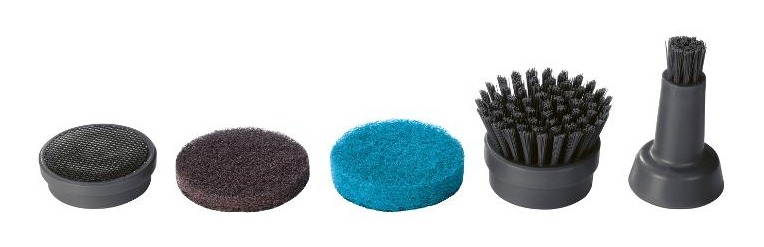 V balení je několik nástavců na hrubší i jemnější nečistoty. Zdroj: Oficiální materiály distributora.