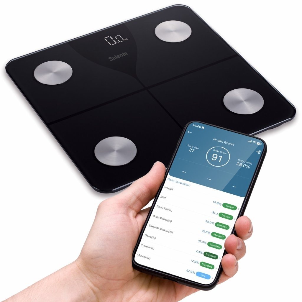 Výsledky měření posílá váha přes Bluetooth do aplikace MovingLife, která ukládá celou historii. Zdroj: Oficiální materiály distributora.