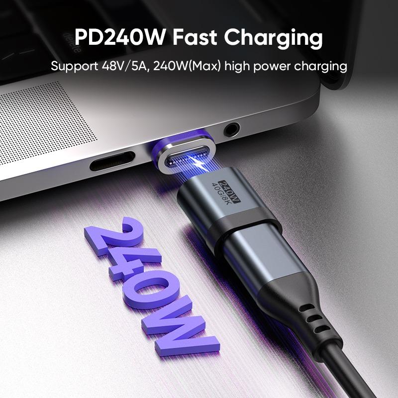 Koncovka zůstává v portu notebooku a kabel s adaptérem se k ní připojí magnetem. Zdroj: Oficiální materiály distributora.