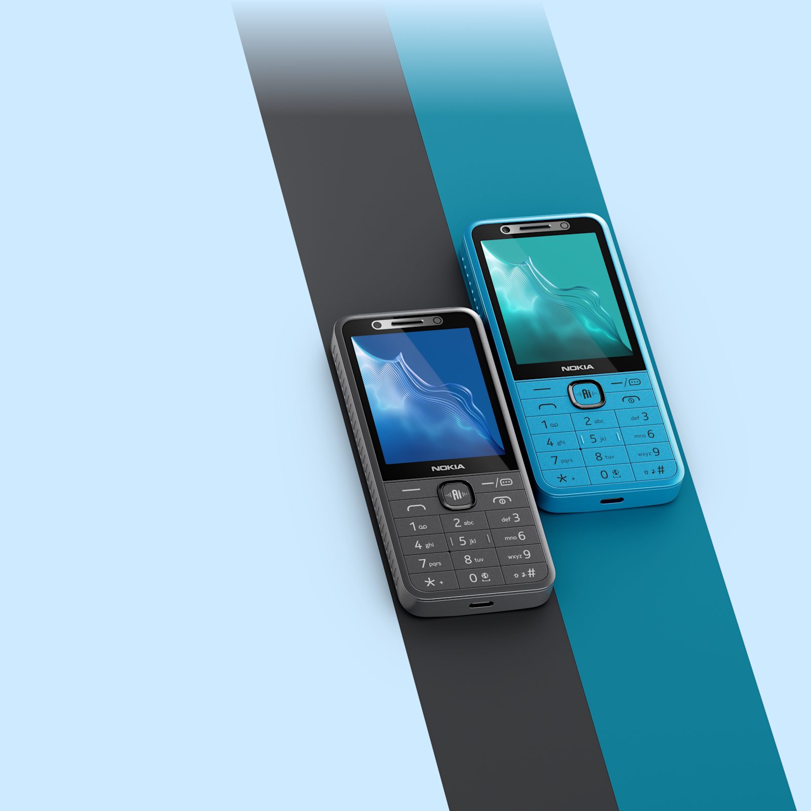 Telefon se prodává v černé a modré barvě a váží 106 gramů. Zdroj: Oficiální materiály distributora.